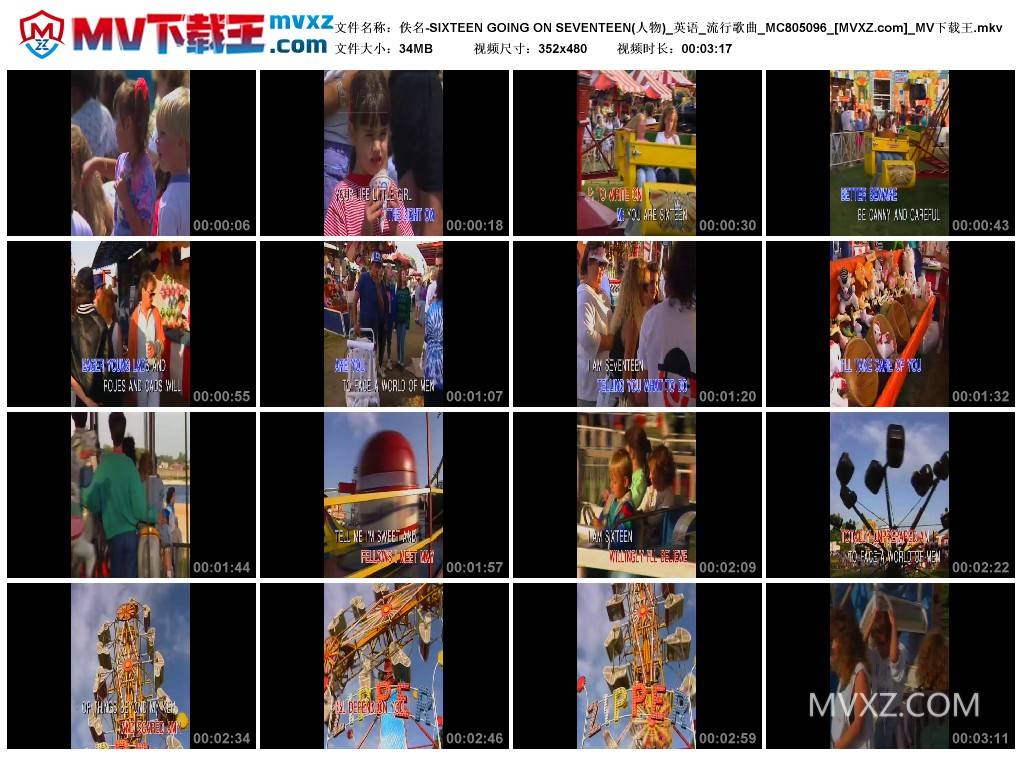 佚名-SIXTEEN GOING ON SEVENTEEN(人物)_英语_流行歌曲_MC805096